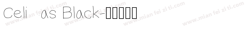 Celias Black字体转换